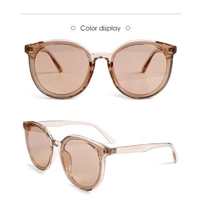 China 209 Hot Selling Super Simple Light Weight TR90 Sunglasses Wholesale Unisex Fashion Oversized Round Sunglasses for Men and Women for sale