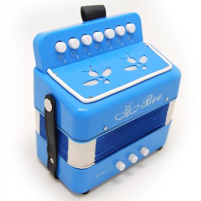 China Plastic Children Piano Gift Toy Accordion 7key Button Toy Accordion 18.5X10.5X17 for sale