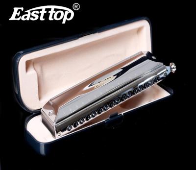 China Brass Reedplates Customized East Harmonica Chromatic Harmonica Top Selling Chromatic Harmonica 12 Holes for sale