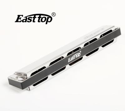 China ABS+Metal Popular Easttop Harmonica 24 Hole Professional Easttop Harmonica 24 Hole Tremolo Harmonica for sale