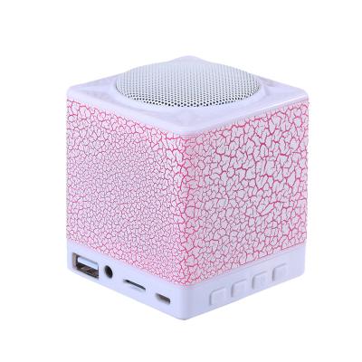 China Blue LED Flashing Light Mobile Phone Tooth Wireless Speaker, Card U Disk, Tf Subwoofer, Portable Mini Glowing Computer for sale