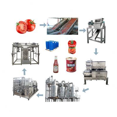 China fruit & Vegetable Commercial Tomato Sauce Ketchup Making Production Line Tomato Puree Processing Machine for sale