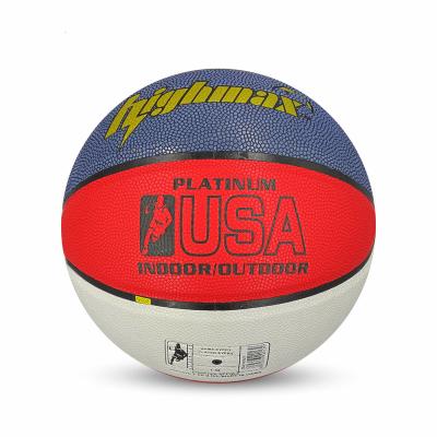 China Classic Custom Logo Basketball /PVC Laminated PU Basketball Standard Size 7 for sale