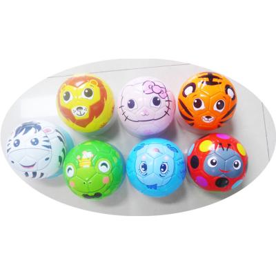 China Bulk Entertainment Children's Ball Size 1/2/3 Doll Soccer Ball Fruit Number Animal Soccer Ball For Little Kids for sale