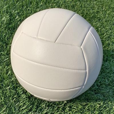 China Durable White Leather Ball Volley Balls Volleyball Size Weight Weight Volleyball Official Size 5 for sale