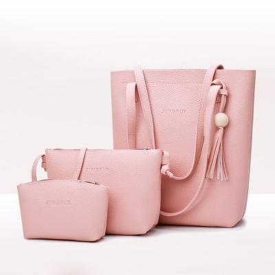 China High Quality Fashion 3 Pcs In 1 Lady Handbag High Quality Women Bag Set Sets PU Handbags for sale