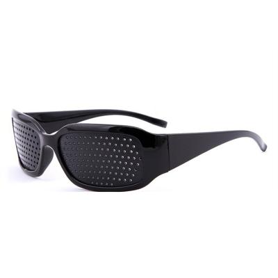 China Hot sale fashion sunglasses black hole micro pinhole glass anti-myopia fatigue glasses for sale