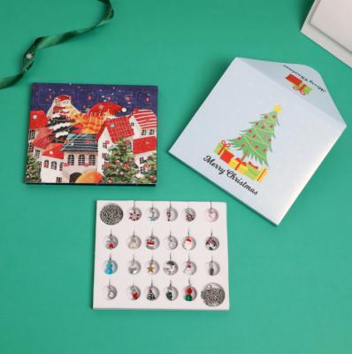 China DIY Jewelry Making 2021 Hot Selling Bracelet Calendar Gift Box Beaded Necklace Cartoon Set Diy Jewelry For Christmas for sale