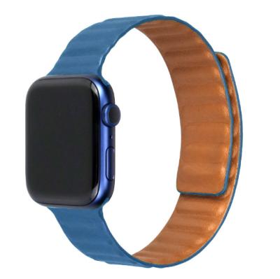 China Fashion Stylish Leather Buckle Leather Fit Strap For Apple Watch Band Charm Colorful Chain Band For Iwatch for sale