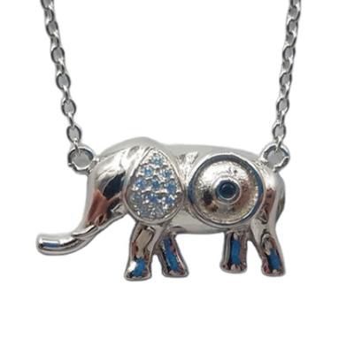 China CLASSIC New Hot Sale Adjustable Elephant Charm Necklace Custom Backed Elephant Pendant Necklace For Women for sale