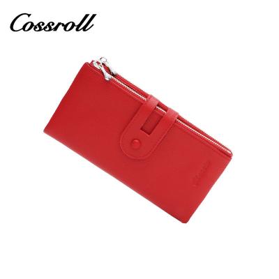 China OEM ODM Fashion Design Woman Waterproof High Quality Custom Long Wallet Purse Genuine Leather Wallet for sale