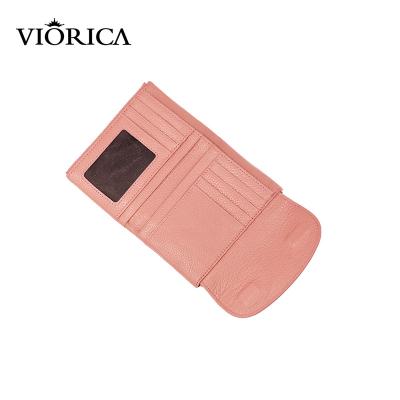 China Waterproof 2022 Clutch Clips Designer Genuine Leather Wallets Leather For Women Short Wallet for sale