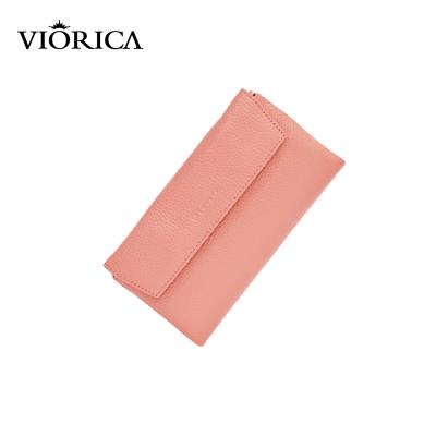 China 2022 Waterproof Customized Genuine Leather Money Clip ID Card Holder Wallet Handbags For Women Luxury for sale