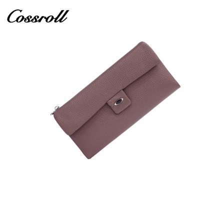 China Custom Luxury Famous Pattern Waterproof Ladies Purse Credit Card Holder Thin Coin Purse Women Genuine Leather Wallet for sale