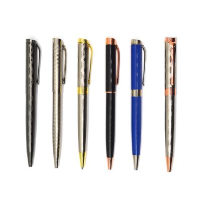 China office & School Ballpoint Pen Custom Pen Luxury Metal Engrave Logo With Pen Case For Business Gift for sale