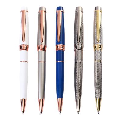 China High quality luxury stylish ballpoint pen cuvred by pen business gift metal ballpoint promotional design 2020 new for sale