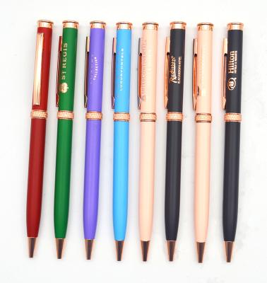 China office & School Pen New design wholesale price cheap metal thin pen in promotion ballpoint pen pen with logo for sale