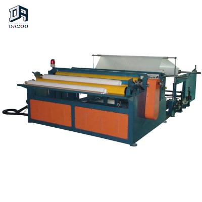 China Semi automatic factory toilet paper rewinder rolling machine for sale