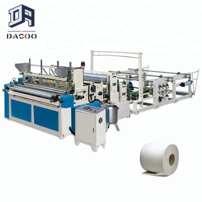 China Factory Full Auto Toilet Paper Tissue Paper Roll Making Machine for sale