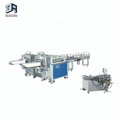 China Semi Automatic Tissue Paper Packing Plant Toilet Paper Tissue Paper Roll Packaging Machines for Multi-Rolls for sale