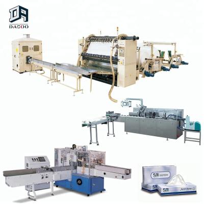 China Factory Facial Tissue Paper Making Machines With Packaging for sale