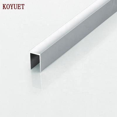 China door & Window For 12 Mm HPL Panel U Shape Channel Anodize Aluminum Profiles Extrusion for sale