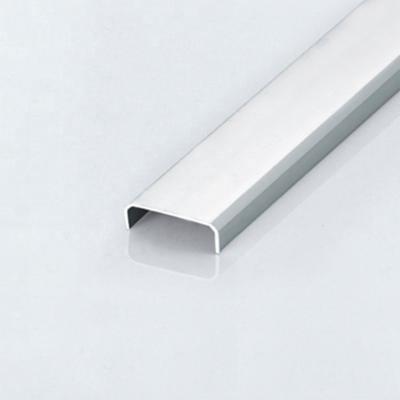 China Toilet Compartment Partitions System Aluminum Extruded 18mm Wide U Channel Slot U Shape Channel Profile for sale