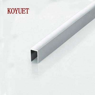 China door & Window Factory Wall Strip 4021 HPL Extrusion Profile 12mm Light Silver Anodized Aluminum U Channel for sale