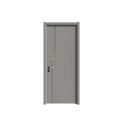 China Modern Custom Factory MDF Internal Soundproof Single Bedroom Doors Solid Wood Door for sale