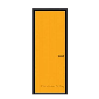 China Sound Insulation Flush Invisible Hinge Hidden Wall Door Frameless Melamine Wood Door for sale