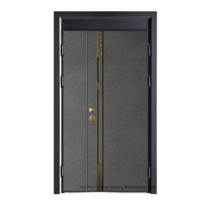 China Modern Luxury Decorative Design Security Residential Aluminum Entry Door for sale