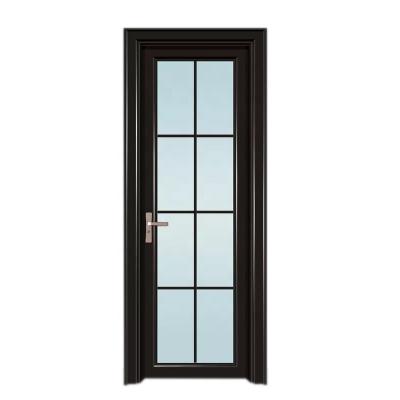 China Modern New Design Modern Aluminum Swing Door Frosted Glass Bathroom Door for sale