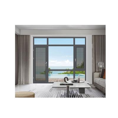 China China Wholesale Swing Heat Insulation Double Glass Glazed Aluminum Sliding / Casement Windows for sale