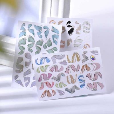 China 3d Nail Hot Sale Nail Art DIY Decoration Sticker Ballet Shoes Ribbon French Manicure Nail Stickers Dry Flowers Love Heart Nail Stickers for sale