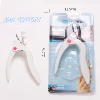 China False French U-shaped Nail Tip Edger Nail Edger Scissors Nail Clippers Salon Manicure Tools for sale