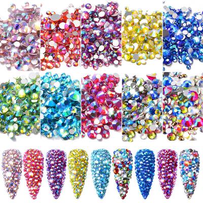 China 300pcs New Style Rhinestone Mixed Size Color Rhinestones Rhinestone Nail Art Decoration AB Symphony Rhinestone Nail Art Decoration for sale