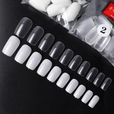 China Design Wholesale 500 Pcs/Bag Head Short Round Artificial Fake Nails Fashion Full Cover Fake Nail Tips for sale