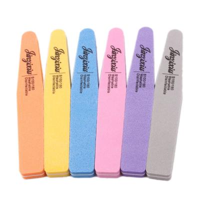 China Wholesale Nail Care 100/180 Double Side Washable Professional Nail File Diamond EVA Sponge Nail Buffer For Nail Tools for sale