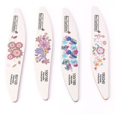 China Japan Emery Sand Printed Rhombus Personal Care Nail File Folder Japan Emery Sand Printed Rhombus High Quality Washable Nail File for sale