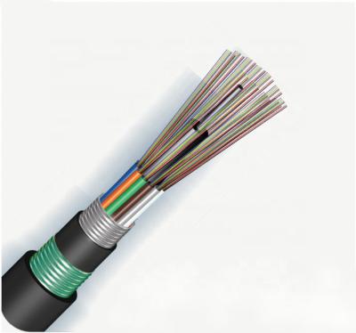 China GYTY53 Fiber Optic Cable Armored Stranded Loose Tube Cable 2-144 Core Outdoor Outdoor Steel Tape Double Sheath for sale