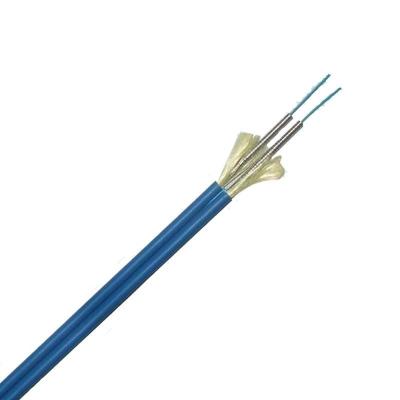 China Figure 8 Armored Fiber Optic Cable Cable Figure 8 Single Mode / Duplex Multi Mode Crush Indoor Outdoor Rodent Resistance GJSFJV for sale