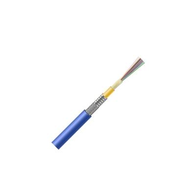 China Single Mode Multi Crush / Indoor Rodent Resistance GJSFJV Indoor Outdoor Uni-tube 2-12 Cores Armored Fiber Optic Cable Armored Cable Uni Multicore Tube for sale