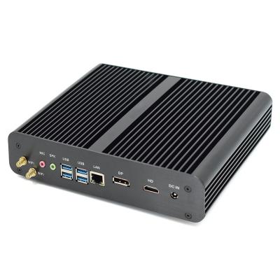 China 10th Gen New Fanless Mini PC Core i7 10710U i7 10510U Desktop PC Win10 2*DDR4 M.2 NVMe+Msata+2.5 Fanless 'SATA 4K HTPC Nettop HD DP for sale