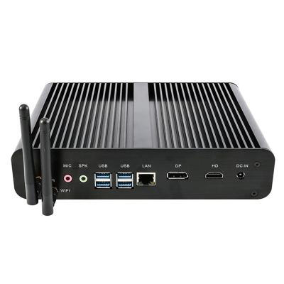 China Fanless+DDR4 32G RAM MAX Best Fanless Mini PC Core i7 8550U/8565U Gigabit Ethernet LAN 4k Display Computers for sale