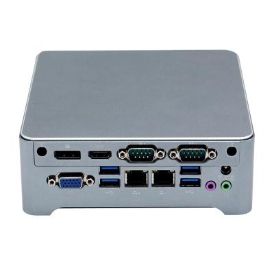 China For Partaker N6 8th Generation i5 8265U Network HD-MI 2.0 i7 8565U Double Fanless Business Processor Desktop Industrial Computer Mini PC for sale