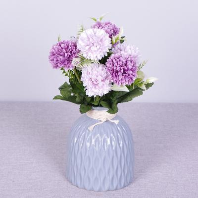 China Artificial Flower Home Decorative Bouquet Flower Arrangement Wedding Party Ball Chrysanthemum Silk Hydrangea For Home Wedding Decoration for sale