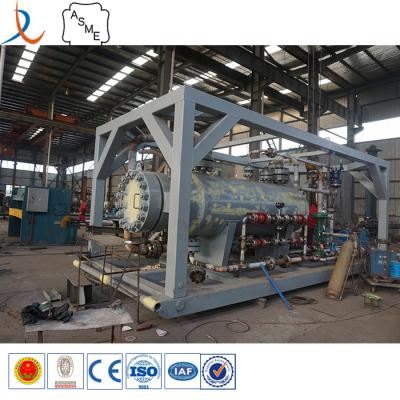 China energy & Mining Skid Well Mounted Test Gas-Liquid-Sludge Separator Oil And Gas 3 Phase Separator for sale