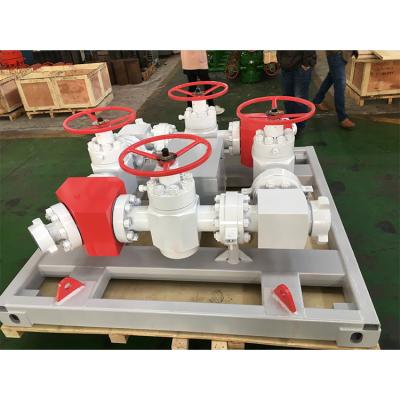 China Five Gate Design Oil Drilling Equipment 10000psi Throttle Pressure Manifold Hydraulic Choke Manifold for sale