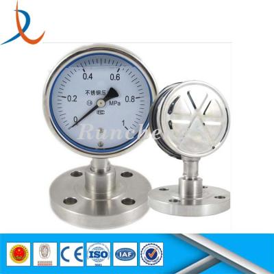 China BRASS/COPPER Steam Boiler Shockproof Diaphragm Pressure Gauge/Process Gauge/Pressure Meter for sale