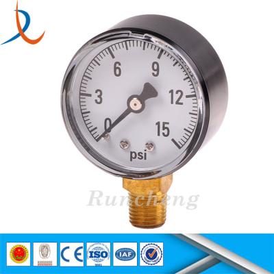 China BRASS/COPPER small dial vacuum pressure gauge/dry pressure gauge for boiler/pressure gauge factory direct supplier for sale